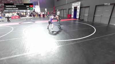 125 lbs Cons. Round 3 - Tiberius Deane, AF Green Demons vs Easton Retz, Boyceville