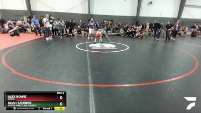 67 lbs Quarterfinal - Alex Bowie, NWWC vs Noah Sanders, Ascend Wrestling Academy