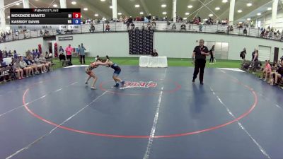 95 lbs McKenzie Mantei, Michigan vs Kassidy Davis, Washington