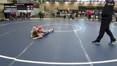 100 lbs Quarters - Conall Dunlay, McDominate Training Center vs Landin Ayala, Sebolt Wrestling Academy