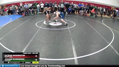 196-206 lbs 1st Place Match - Za`Sean Washington, Desert Pines vs Jovanni Guadarama, Cheyenne