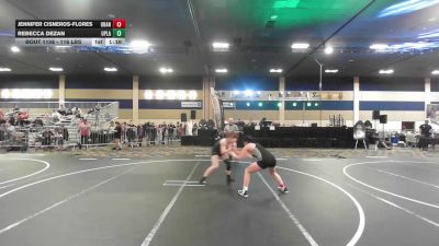 116 lbs Round Of 16 - Jennifer Cisneros-Flores, Orange Lutheran HS vs Rebecca Dezan, Upland Hs