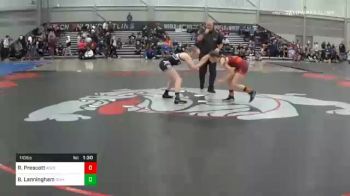 110 lbs Quarterfinal - Reese Prescott, Ascend Wrestling Academy vs Brooklyn Lanningham, Idaho Gold Wrestling Club