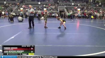 70 lbs Cons. Round 5 - Parker Wingen, Legends Of Gold vs Amir Newman-Winfrey, Hammer Time Wrestling Academy