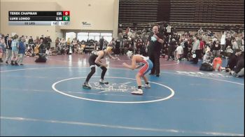 97 lbs Rr Rnd 1 - Terek Chapman, ICWL Bruisers Club - ESC vs Luke Longo, Clearview - ESC