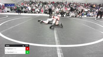 84 lbs Quarterfinal - Billy Spence, Fort Gibson Youth Wrestling vs Kash Earnhart, Roland Youth League Wrestling