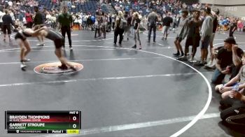 122 lbs Cons. Semi - Brayden Thompkins, KC Elite Training Center vs Garrett Stroupe, C2X Academy