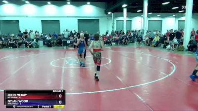 97 lbs Round 2 (8 Team) - John McKay, Michigan vs Nyjah Wood, Arkansas