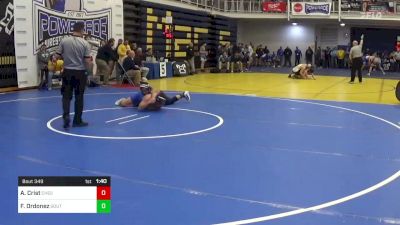 172 lbs R-32 - Alex Crist, Chestnut Ridge vs Franklyn Ordonez, Southwest Miami-FL