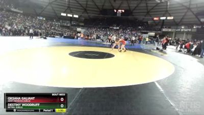 Girls 3A/4A 145 Quarterfinal - Oksana Galiant, Kent Meridian (Girls) vs Destiny Woodruff, Bethel (Girls)