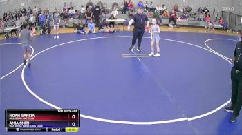 63 lbs Round 1 - Noah Garcia, Hillsboro Mat Club vs Amia Smith, Mat Sense Wrestling Club