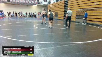 150 lbs Cons. Semi - Timofey Kupriyanov, Southridge vs Brayden Greenwald, Warrenton