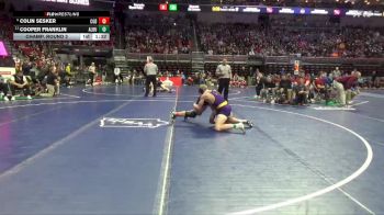 2A-157 lbs Champ. Round 2 - Cooper Franklin, Alburnett vs Colin Sesker, Clarion-Goldfield-Dows