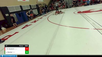 77 lbs Quarterfinal - Nico Gussoni, NWWC vs Johnny `Bo` Baxter, Punisher Wrestling Company