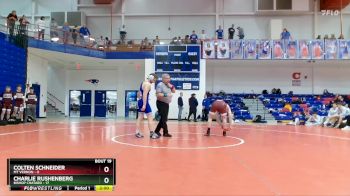 165 lbs Semis & Wb (16 Team) - Charlie Rushenberg, Bishop Chatard vs Colten Schneider, Mt Vernon