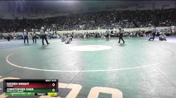 6A-113 lbs Semifinal - Hayden Wright, Yukon vs Christopher Kiser, Ponca City Senior