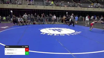 50 lbs Semifinal - Kaine Salisbury, Owings, MD vs Jase Atherton, Milroy, PA