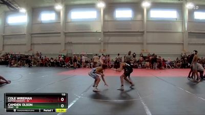 115 lbs Round 4 (8 Team) - Camden Olson, CRWC vs Cole Wireman, Dayton Bandits