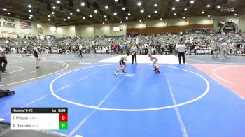 86 lbs Consi Of 8 #2 - Thomas Philpot, Gladiator Wrestling vs Aiden Quezada, Predators WC
