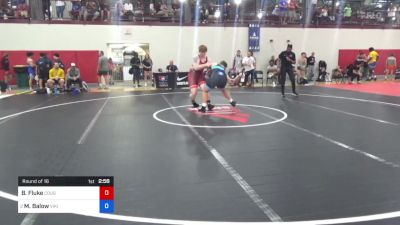 130 kg Round Of 16 - Braeden Fluke, Cougar Wrestling Club vs Max Balow, Viking RTC