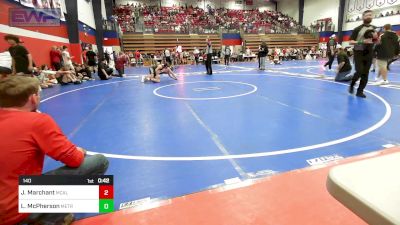 140 lbs Consi Of 8 #1 - John Andrew Marchant, McAlester JH vs Luke McPherson, Metro Christian Academy