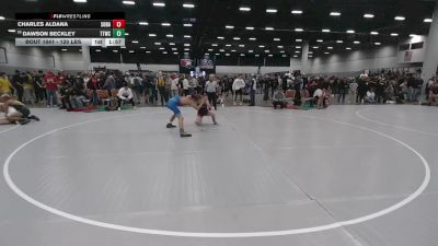120 lbs Champ. Rd Of 64 - Dawson Beckley, Team Tulsa Wrestling Club vs Charles Aldana, South Dakota
