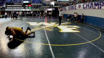 144 lbs Semifinal - Omari Pendergrass, Chester vs Quinton Gerstenacker, Chesnee