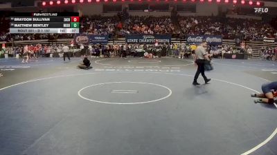 D 1 157 lbs Cons. Round 2 - Braydon Sullivan, Zachary vs Matthew Bentley, Northshore