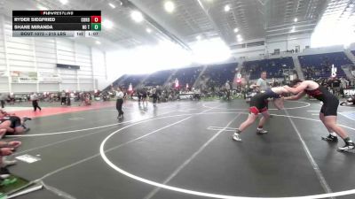 215 lbs Final - Ryder Siegfried, Coronado vs Shane Miranda, No Team