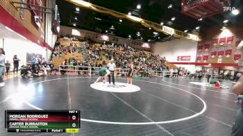 180 lbs Semifinal - Morgan Rodriguez, Powell Middle School vs Carter Burraston, Lincoln Middle School