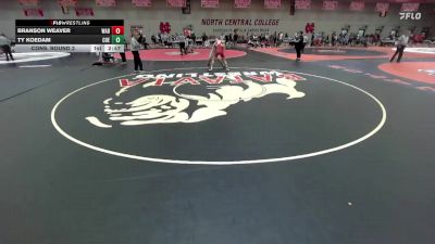 149 lbs Cons. Round 3 - Ty Koedam, Coe vs Branson Weaver, Wabash