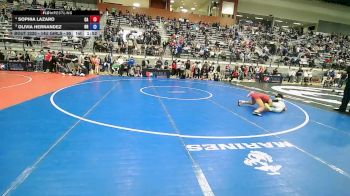 14U Girls - 95 lbs Semis - Sophia Lazaro, CA vs Olivia Hernandez, OR