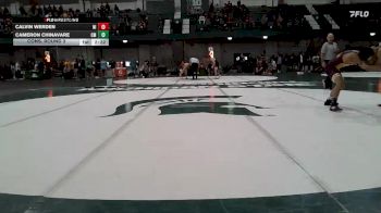 133 lbs Cons. Round 3 - Calvin Werden, Northern Illinois vs Cameron Chinavare, Central Michigan