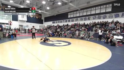 54 lbs Round 3 - Isaiah Meza, Savage House vs Lilah Miller, Rancho Bernardo WC