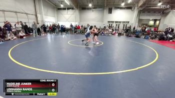 170 lbs Cons. Round 2 - Leighanna Ramos, Pueblo Central vs Madeline Junker, North Platte