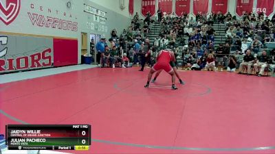 190 lbs Cons. Round 1 - Jaidyn Willie, Central Of Grand Junction vs Julian Pacheco, Monte Vista