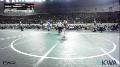 110 lbs Round Of 16 - Kimberly Hernandez, Standfast vs Maddy Mauzey, Newkirk Takedown Club