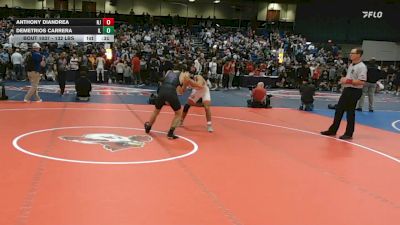 132 lbs Consi Of 8 #1 - Anthony DiAndrea, NJ vs Demetrios Carrera, IL