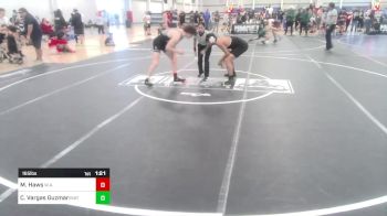 165 lbs Round Of 16 - Max Haws, W.A.R. Wrestling Club vs Carlos Vargas Guzman, Mat Mavericks