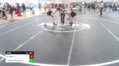 165 lbs Round Of 16 - Max Haws, W.A.R. Wrestling Club vs Carlos Vargas Guzman, Mat Mavericks