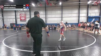 96 lbs Bronsyn Baxter, Pennsylvania Blue vs Logan Crandall, Wisconsin