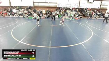 65 lbs Champ. Round 1 - Riggin Harwood, North Sevier Wolf Pack vs Korbin Crittenden, South Summit Wrestling Club