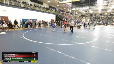 144 lbs Champ. Round 1 - Eyan Cortista, Abbotsford/Colby vs Trevor Gilbertson, Clear Lake