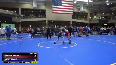 113 lbs Cons. Round 4 - Braiden Bartlett, TX vs Brody Black, IA