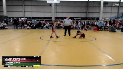 58 A Round 1 - Walter Zahradnicek, Idaho Gold Wrestlling vs Hudson Aldrich, 208 Badgers