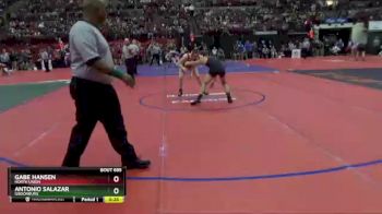 D3-126 lbs Cons. Round 2 - Gabe Hansen, North Union vs Antonio Salazar, Gibsonburg