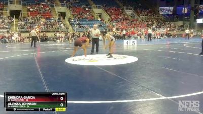 140 lbs Semis & 1st Wrestleback (8 Team) - Allyssa Johnson, E4-Grand Forks vs Khendra Garcia, E2-Carrington