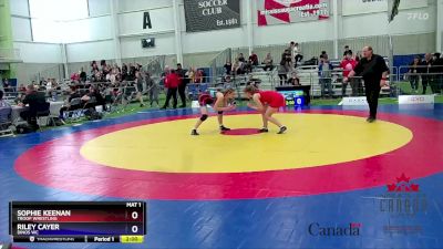 57kg Cons. Round 3 - Sophie Keenan, Troop Wrestling vs Riley Cayer, Dinos WC