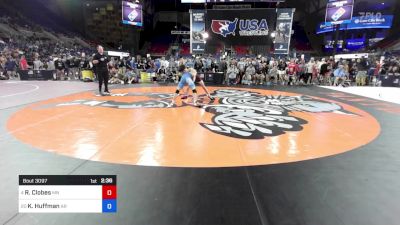 100 lbs Cons 16 #1 - Ryker Clobes, MN vs Kaden Huffman, AR