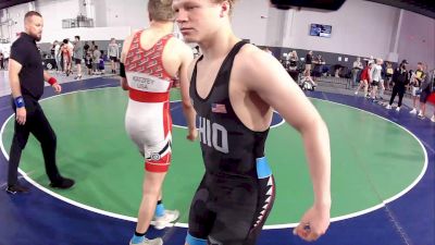 138 lbs Champ. Round 1 - Colton Katzfey, Mukwonago High School Wrestling vs Garrison Weisner, Lake Erie Wrestling Club